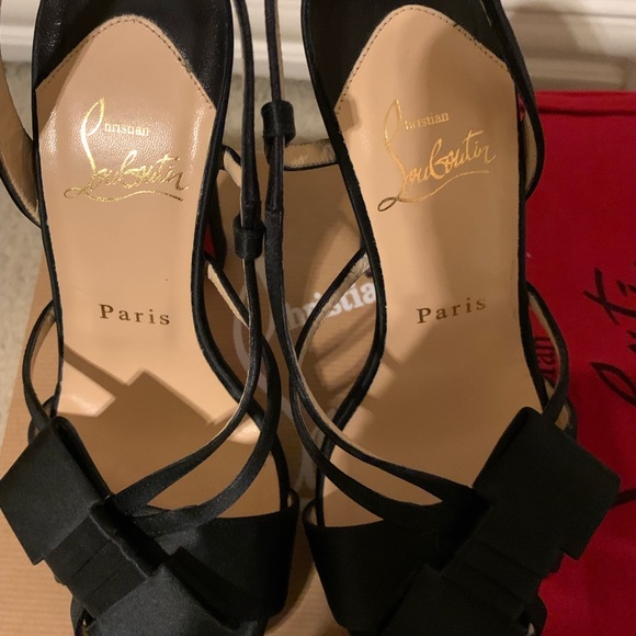 Black Satin Louboutins - Picture 2 of 4
